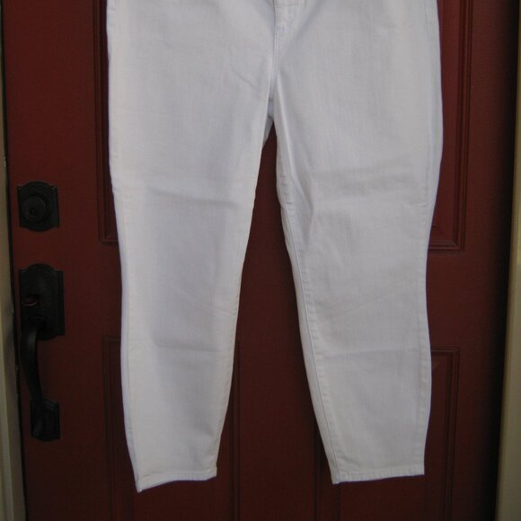 Talbots NWOT - High-Waisted Jeggings - White - Size 14 - Picture 2 of 5